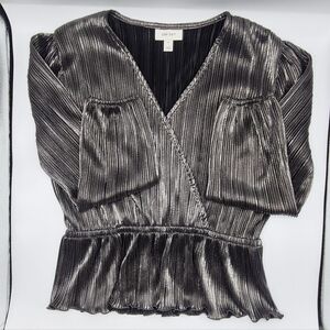 On Running Shiny Gray Blouse